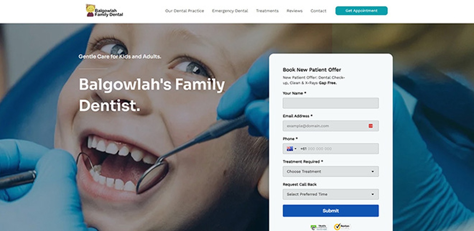 Balgowlah Family Dental website