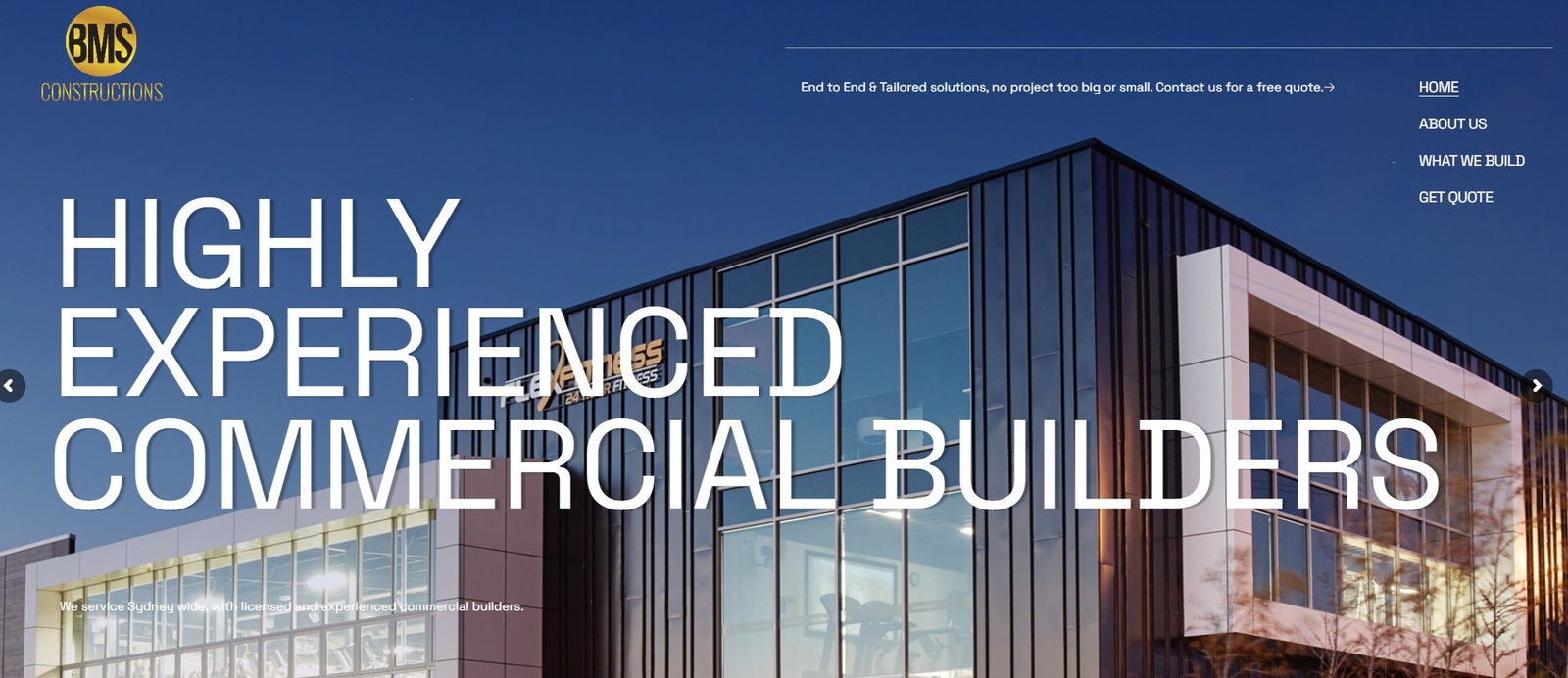 BMS Constructions website